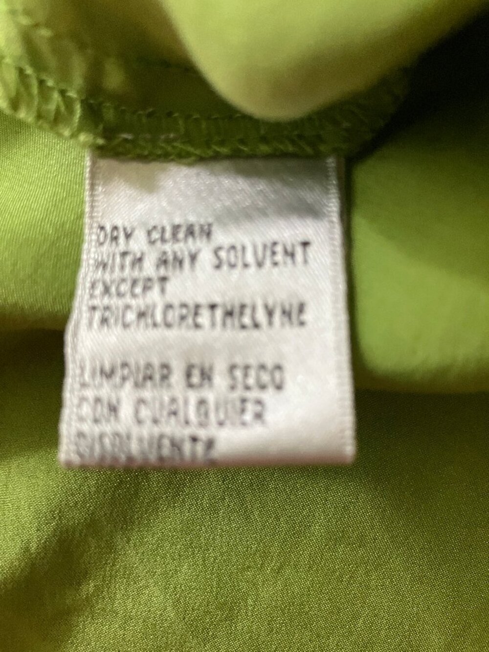 NINE WEST Green Satin Silk tank/top Size 10 - Picture 6 of 10